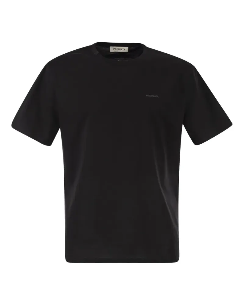 Premiata logo-detail crew-neck T-shirt - Schwarz Schwarz