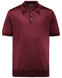 Prada Kurzärmeliges Poloshirt Rot