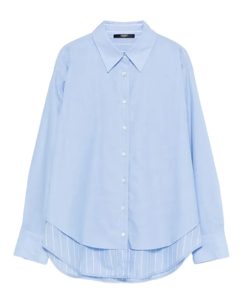Seventy striped layered shirt - Blau Blau