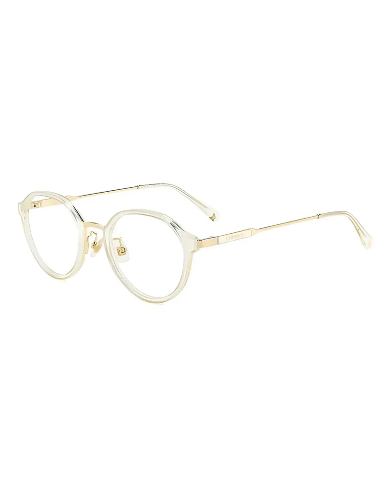 Kate Spade Tulip glitter-effect round-frame glasses - Nude Nude