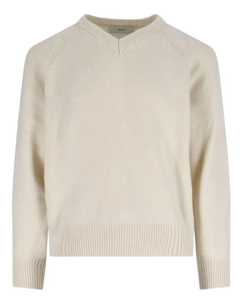 Dunst v-neck wool sweater - Nude Nude