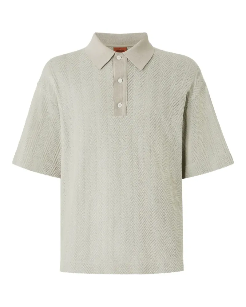 Missoni Poloshirt mit Zickzackmuster - Grün Grün