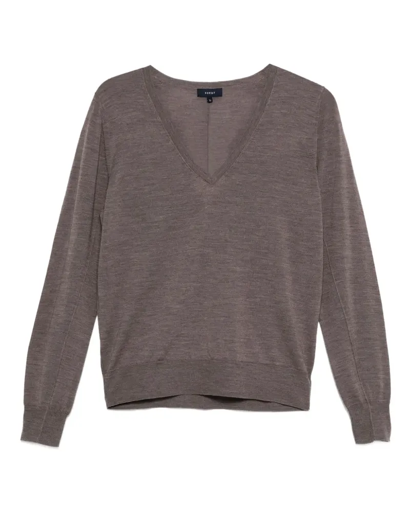 Soeur Pullover mit V-Ausschnitt - Braun Braun