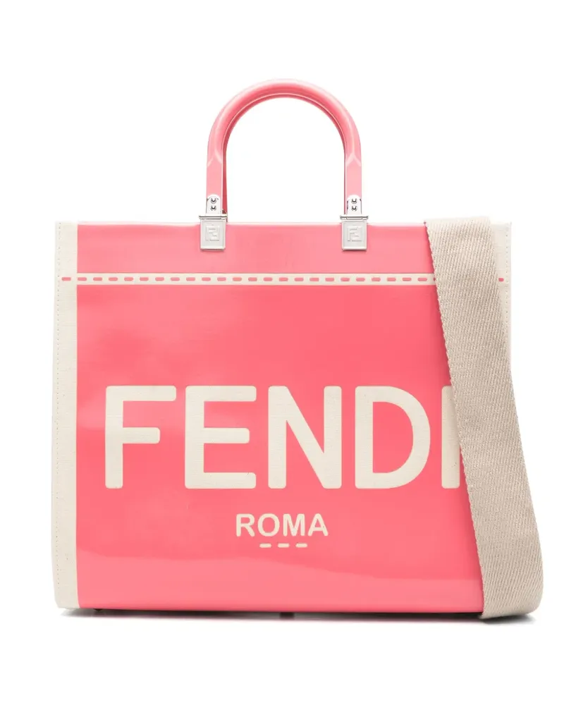 Fendi Mittelgroßer Sunshine Shopper - Nude Nude