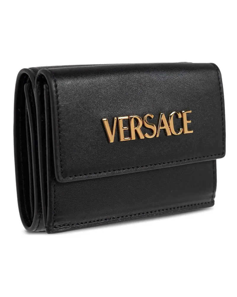 Versace Portemonnaie mit Logo - Schwarz Schwarz