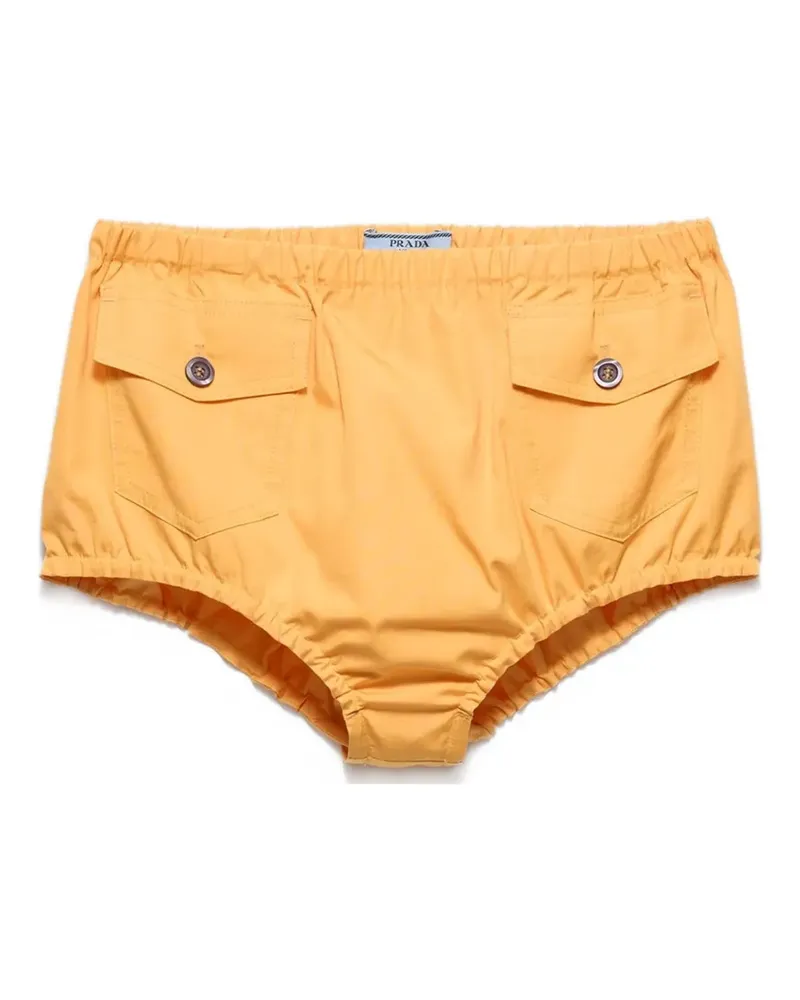 Prada poplin shorts - Gelb Gelb
