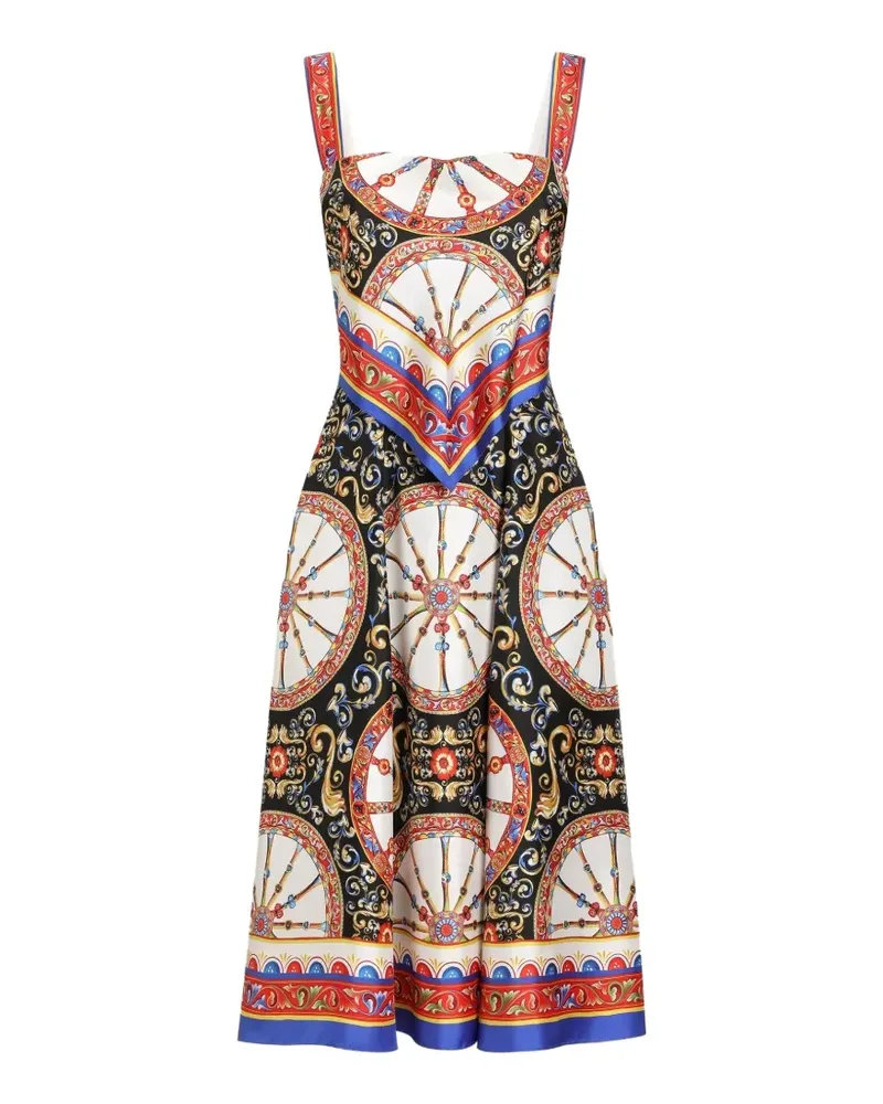 Dolce & Gabbana Kleid mit Print - Schwarz Schwarz