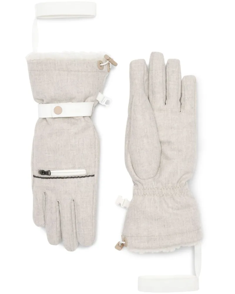 Brunello Cucinelli Mountain Handschuhe - Nude Nude