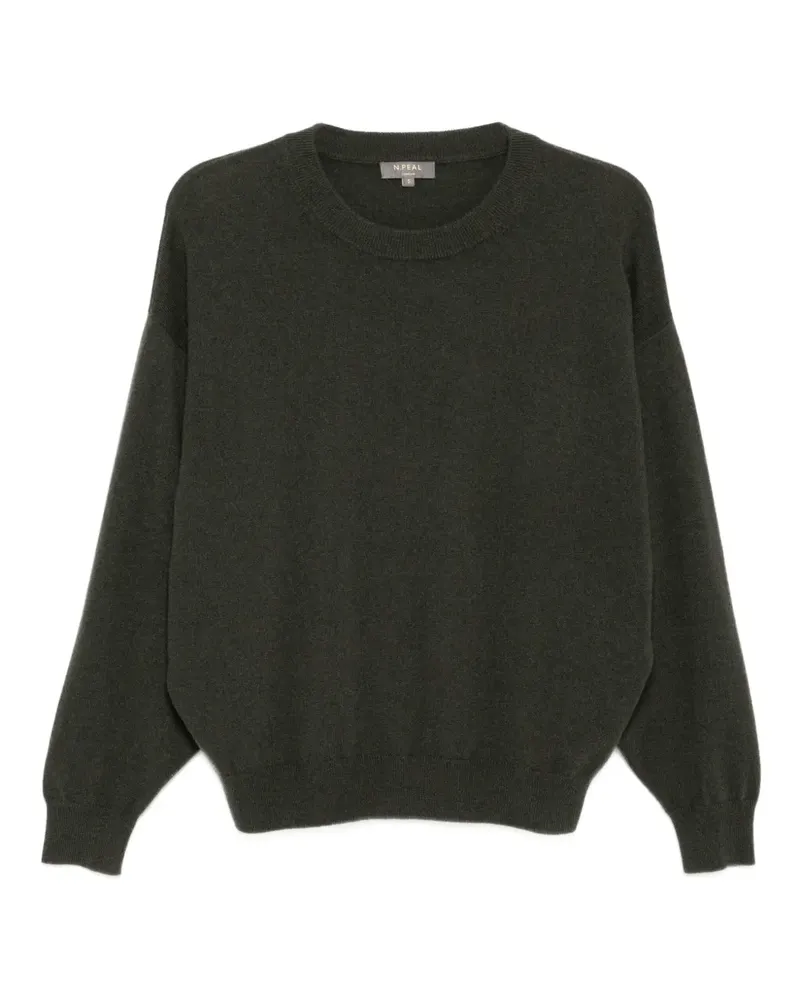 N.Peal Pullover im Oversized-Look - Grün Grün