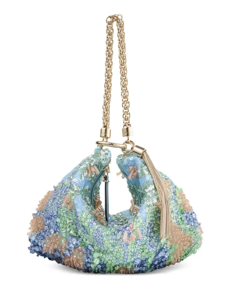 Jimmy Choo Clutch mit Kristallen - Blau Blau