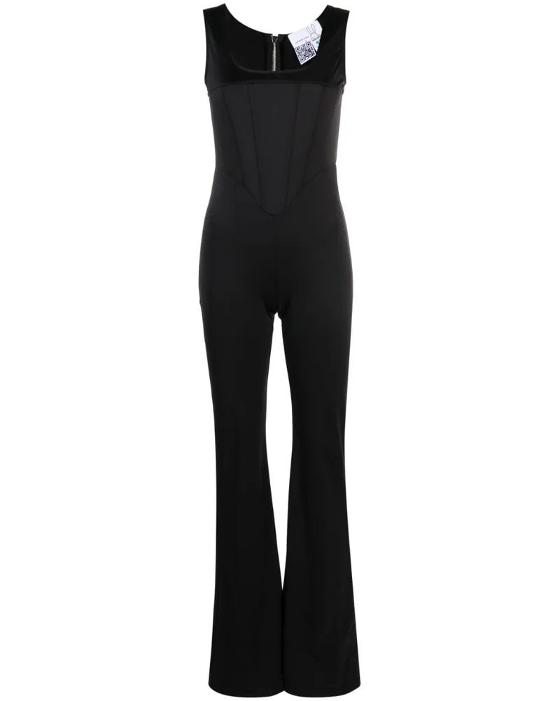 Natasha Zinko Ausgestellter Jumpsuit - Schwarz Schwarz