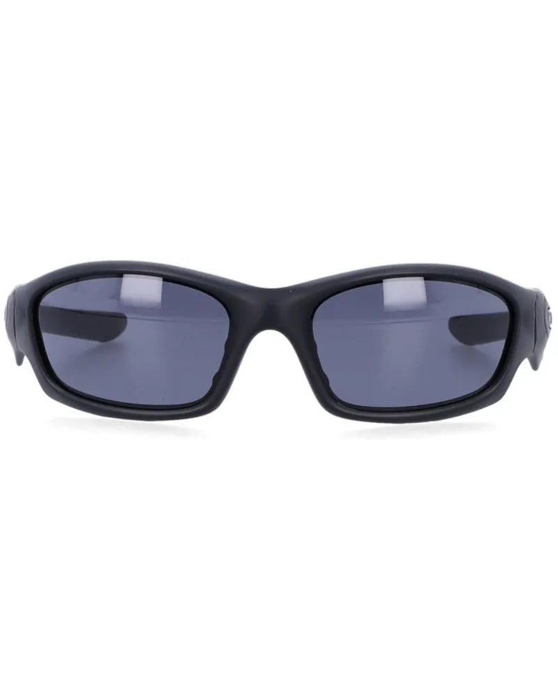 Oakley Straight Jacket Sonnenbrille - Schwarz Schwarz
