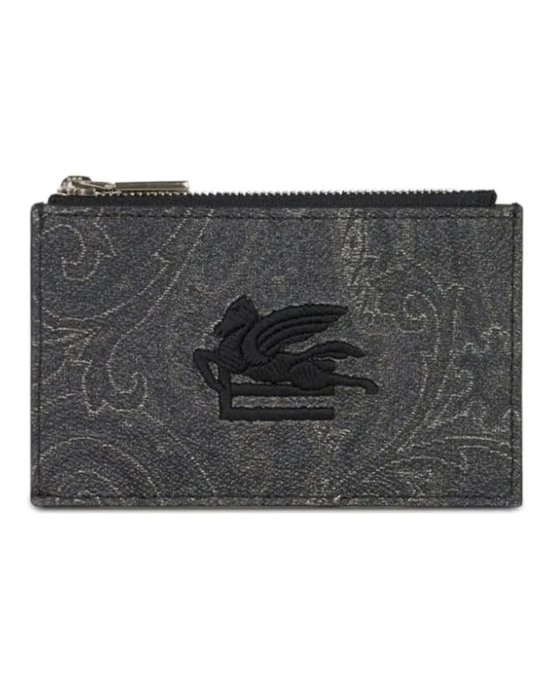 Etro Portemonnaie mit Paisleymuster - Grau Grau