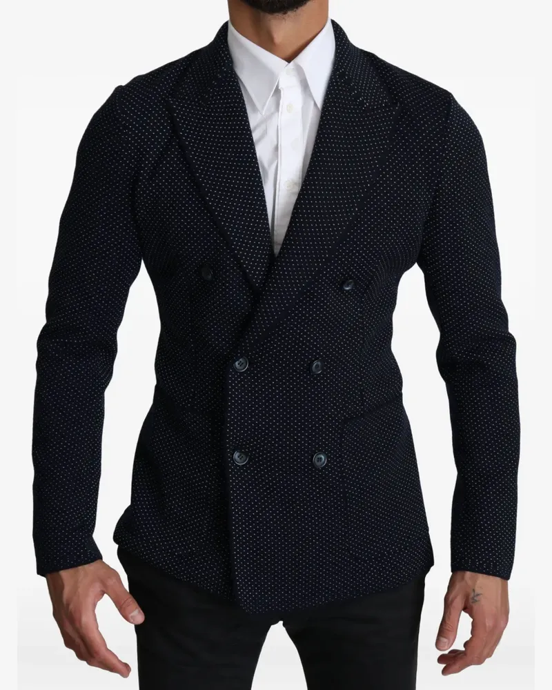 Dolce & Gabbana Gepunkteter Blazer - Blau Blau