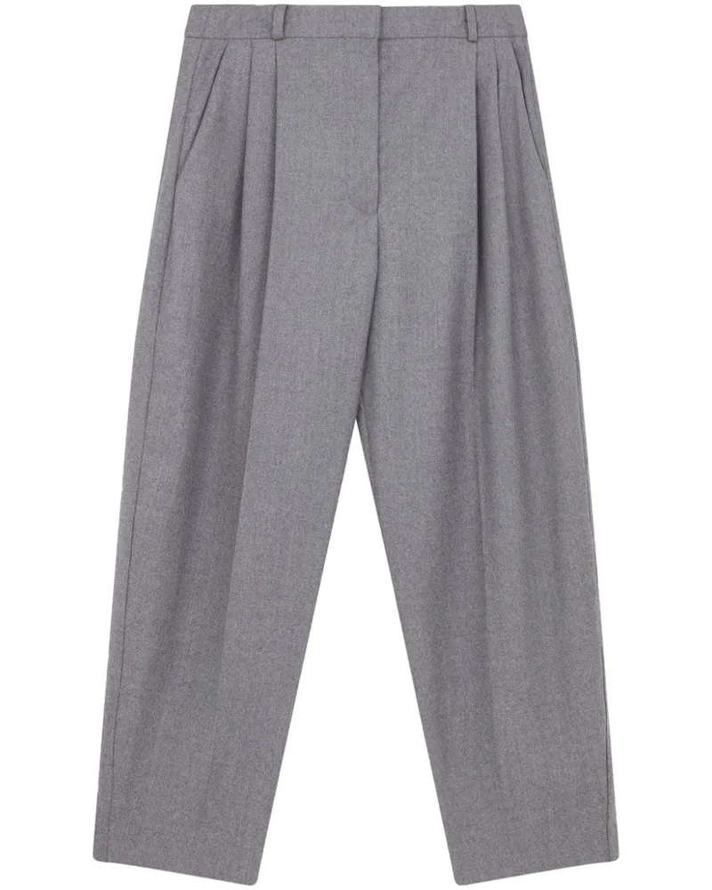 Stella McCartney Cropped-Hose mit Falten - Grau Grau