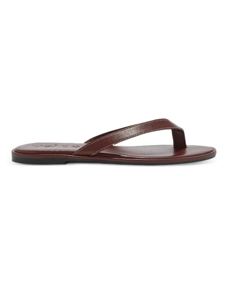 aeyde Melody leather flip-flops - Braun Braun
