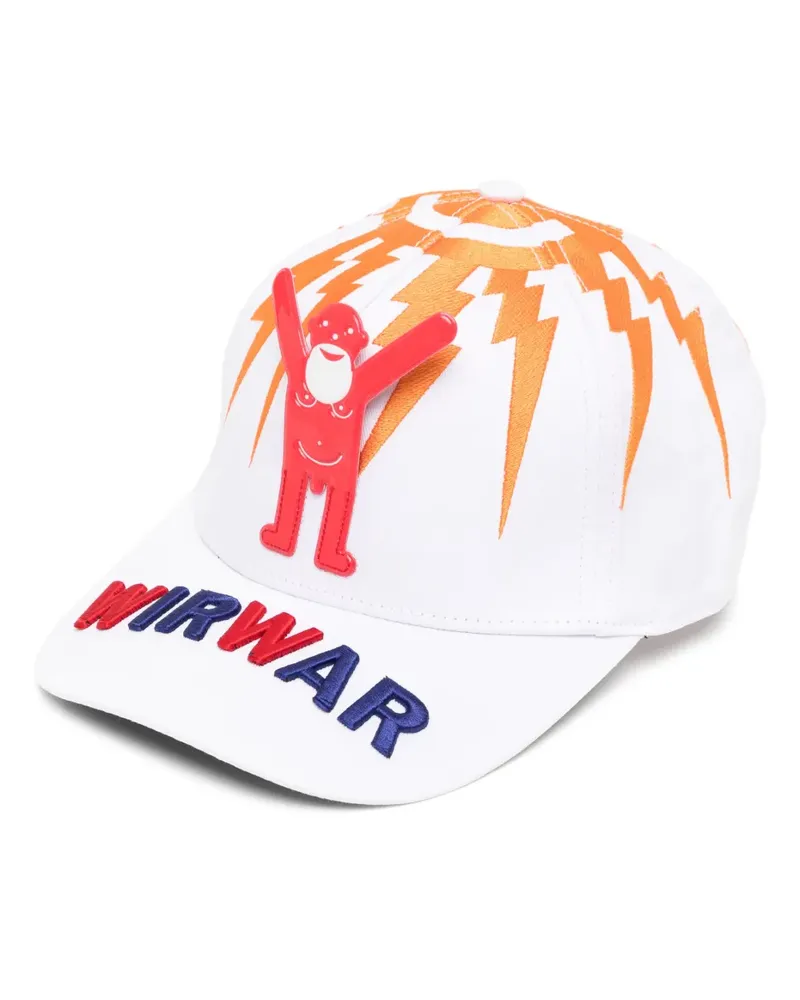 Walter van Beirendonck Baseballkappe mit Stickerei - Weiß Weiß