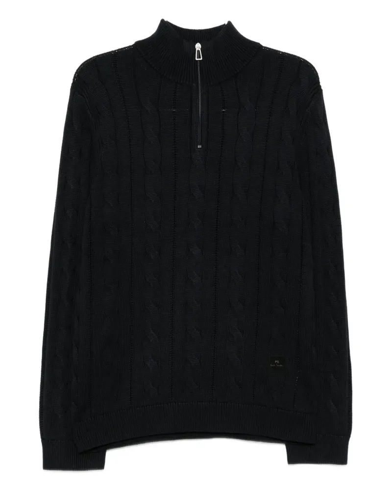 Paul Smith Pullover mit Zopfmuster - Blau Blau