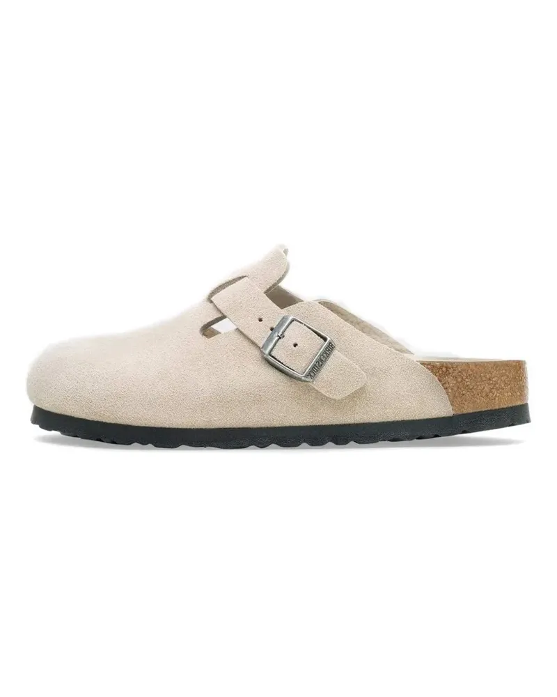 Birkenstock Boston Slipper aus Wildleder - Nude Nude