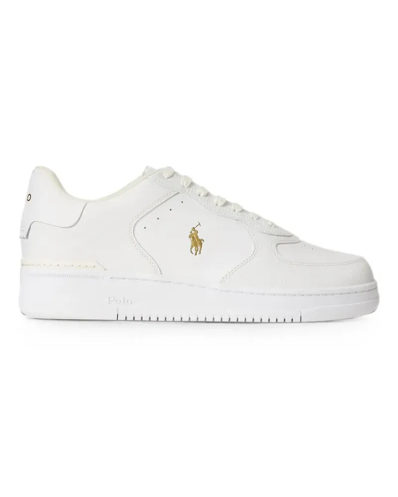 Ralph Lauren Sneakers mit Logo-Stickerei - Weiß Weiß