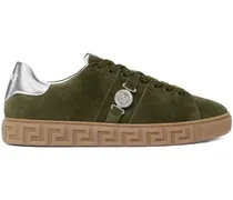 Wildleder-Sneakers mit Greca-Detail - Grün