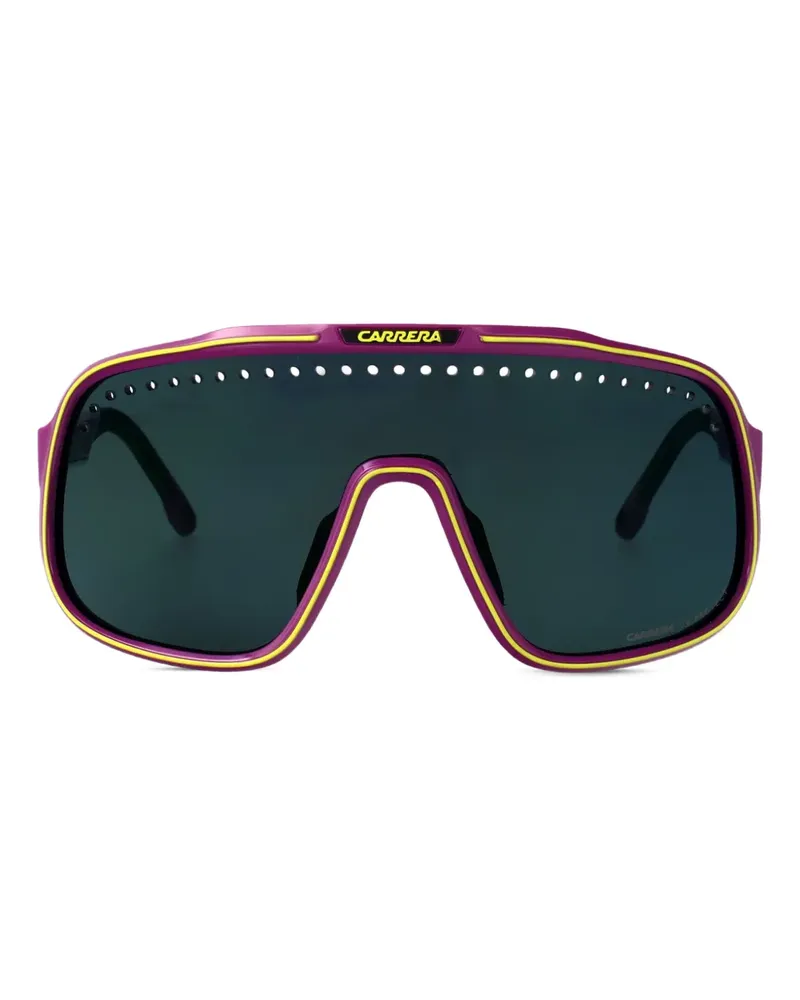 Carrera Sonnenbrille mit Shield-Gestell - Violett Violett