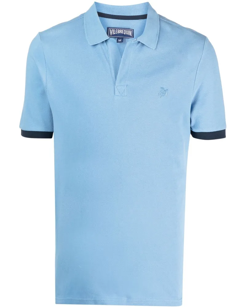 Vilebrequin Poloshirt aus Bio-Baumwolle Blau