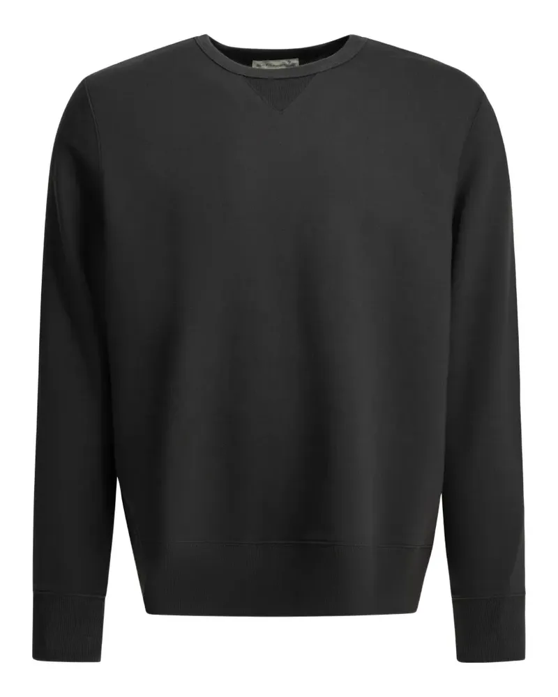Merz b. Schwanen ribbed-trim cotton sweater - Schwarz Schwarz