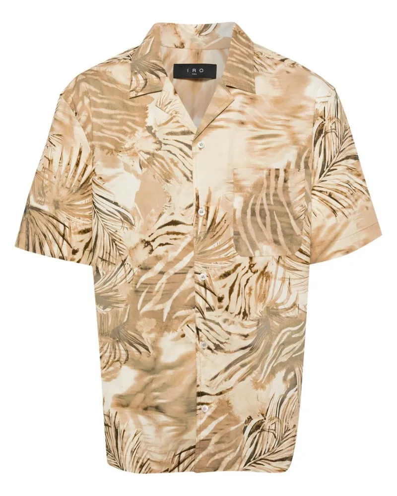 IRO Hemd mit botanischem Print - Nude Nude