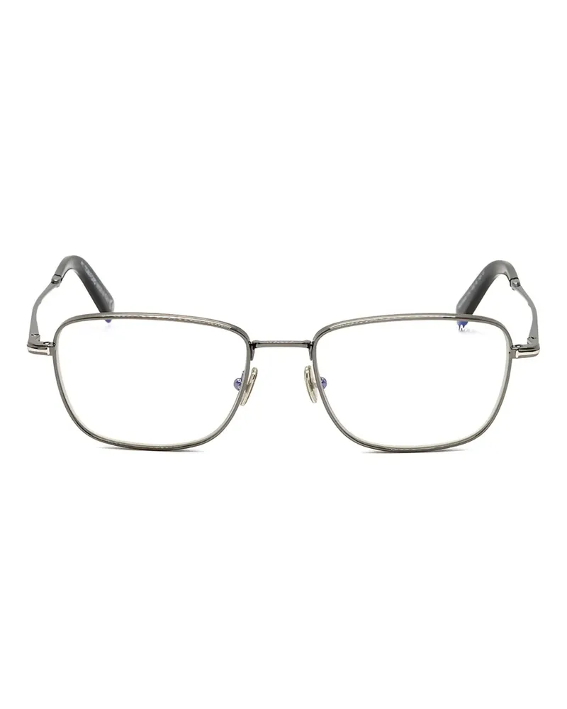Tom Ford Eckige Brille mit Vollrand - Silber Silber