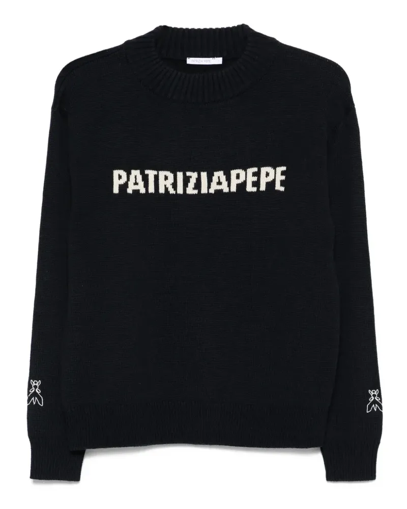 Patrizia Pepe Pullover mit rundem Ausschnitt - Blau Blau