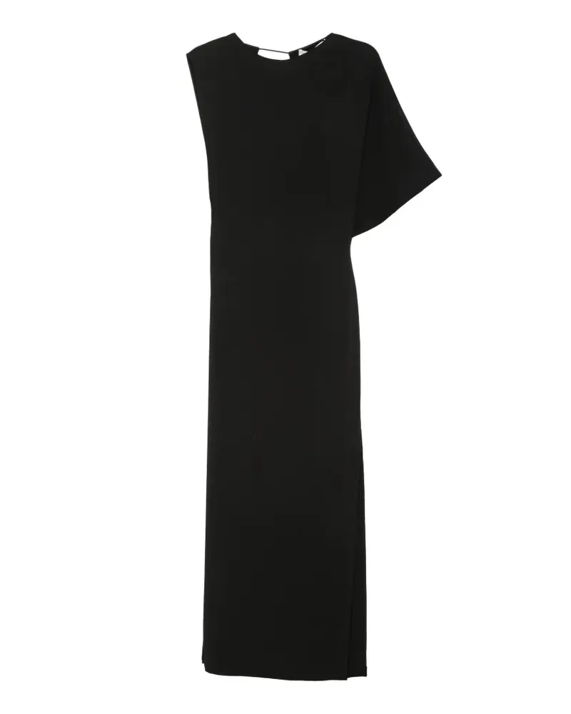 Christopher Esber Maxikleid mit drapierten Ärmeln und Cut-Out - Schwarz Schwarz