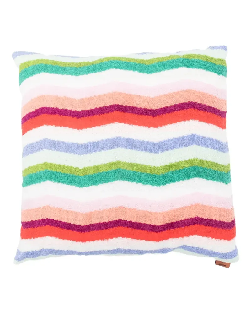 Missoni Home striped-pattern cushion - Weiß Weiß