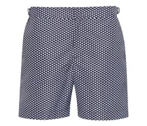 Bulldog Pax Badeshorts mit abstraktem Print - Blau