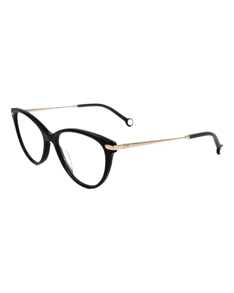 Tommy Hilfiger Brille mit Cat-Eye-Gestell - Schwarz Schwarz