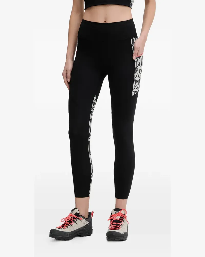 Dynafit Leggings mit Logo - Schwarz Schwarz