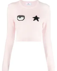 Chiara Ferragni Bestickter Pullover Rosa