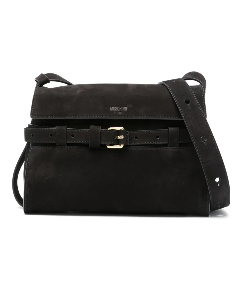 Moschino Tie Me Schultertasche - Schwarz Schwarz