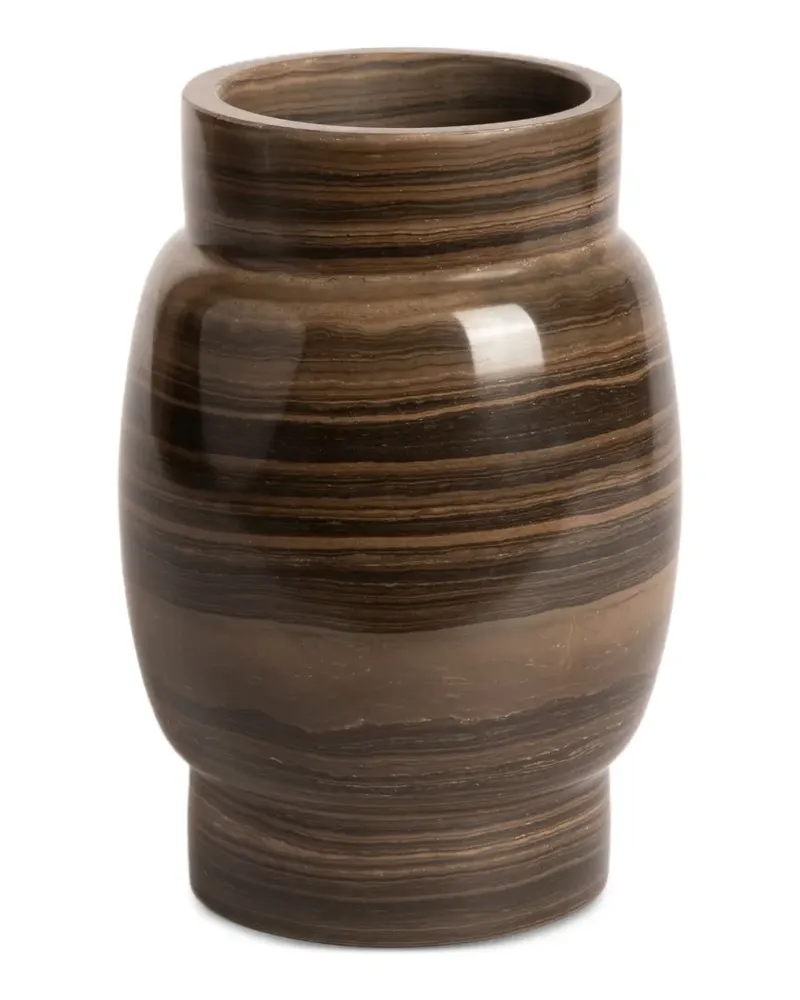Editions Milano Kleine Stone Vase - Braun Braun