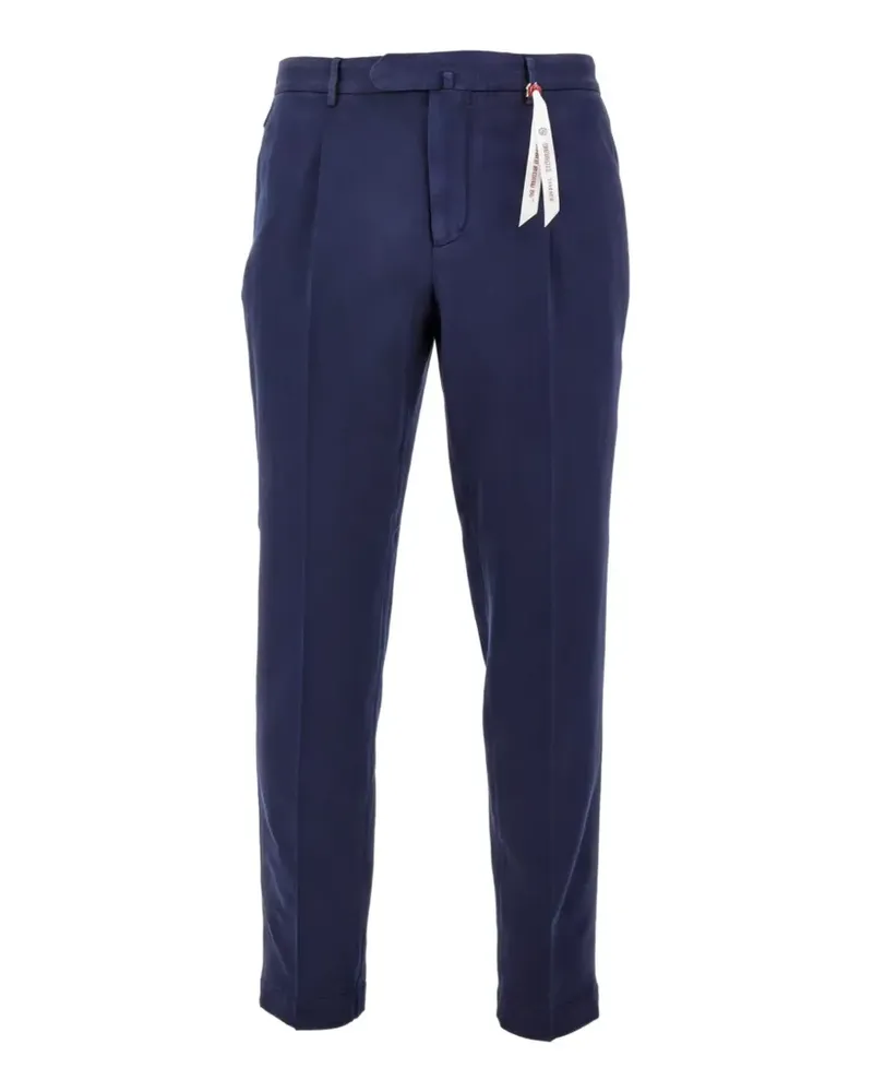 Biagio Santaniello Schmale Plisseehose - Blau Blau