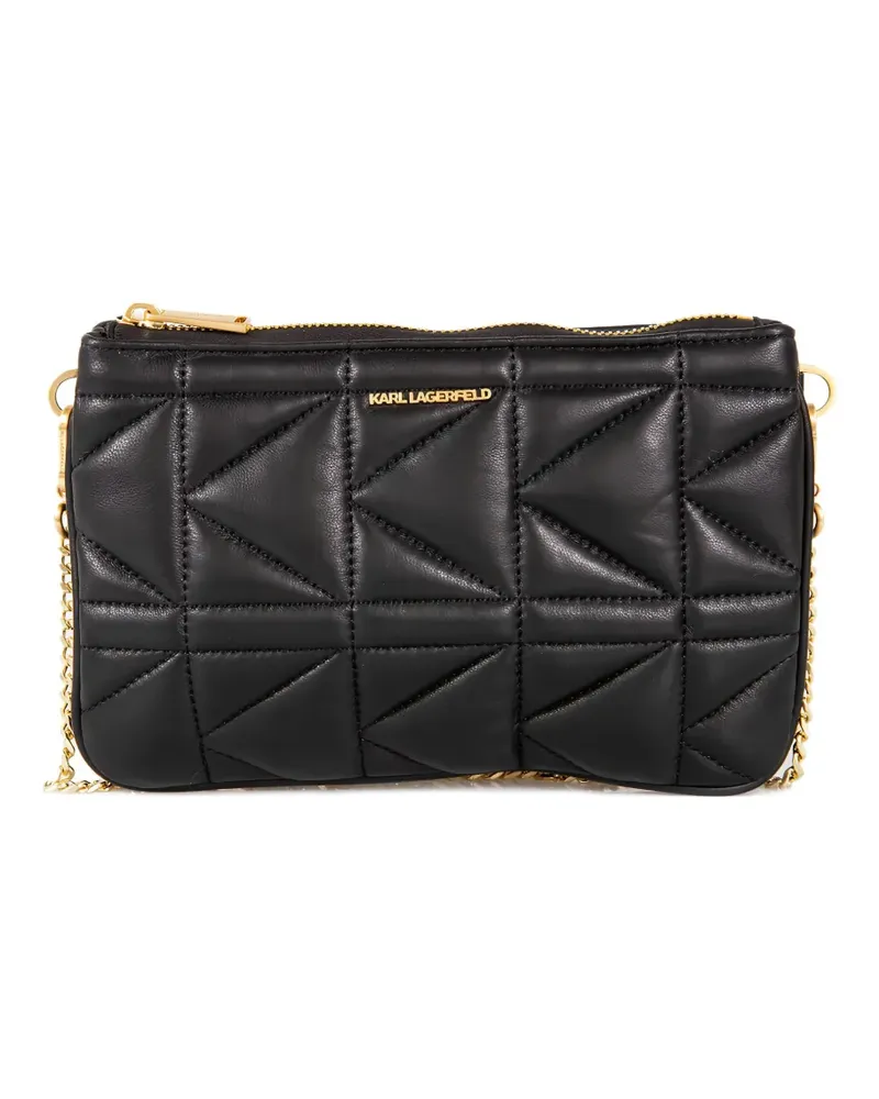 Karl Lagerfeld Gesteppte Schultertasche - Schwarz Schwarz