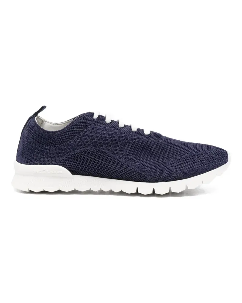 Kiton knit lace-up sneakers - Blau Blau
