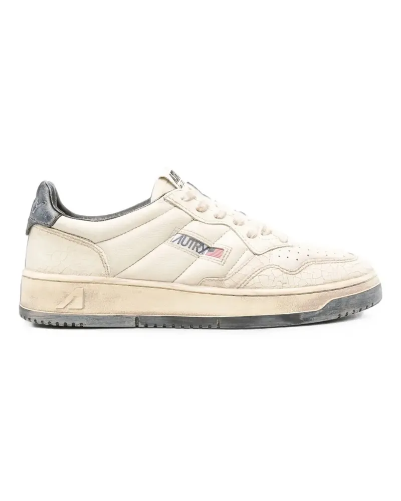 AUTRY Medalist Super Vintage logo-patch low-top sneakers - Weiß Weiß