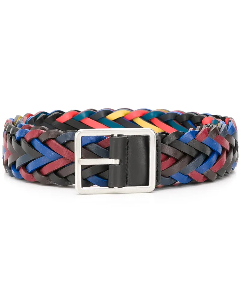 Paul Smith Gürtel mit Webmuster - Blau Blau