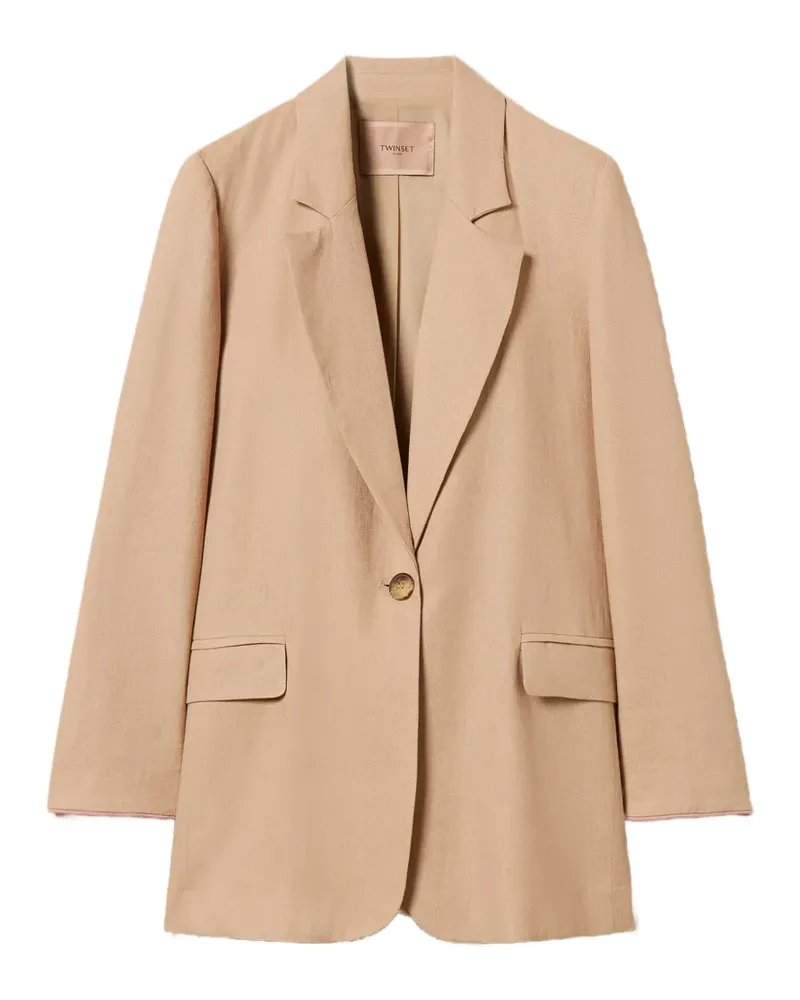 Twin-Set woven blazer - Nude Nude
