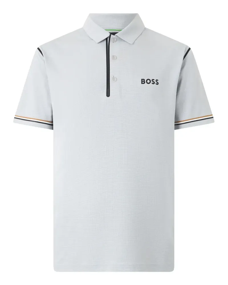 HUGO BOSS Poloshirt mit Logo-Print - Weiß Weiß