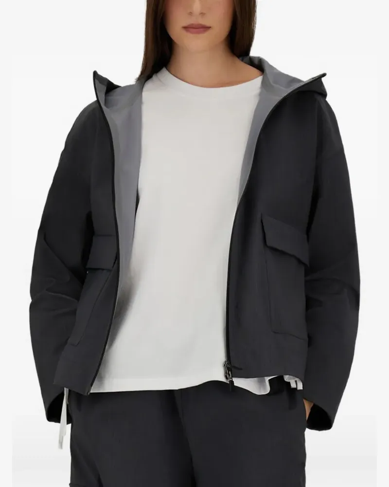 Herno Kapuzenjacke mit Reißverschluss - Grau Grau