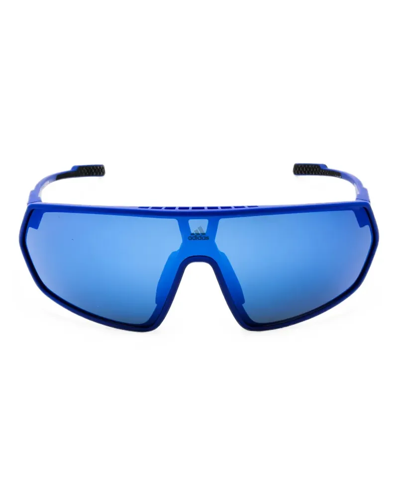 adidas shield-frame sunglasses - Blau Blau