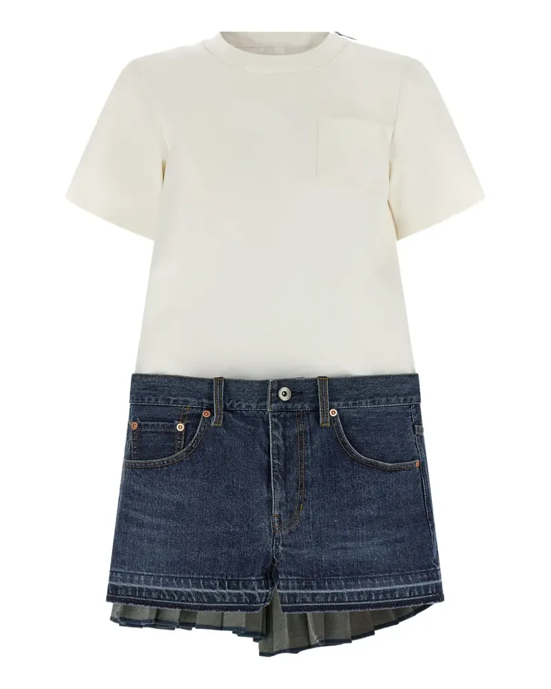 Sacai denim dress - Weiß Weiß