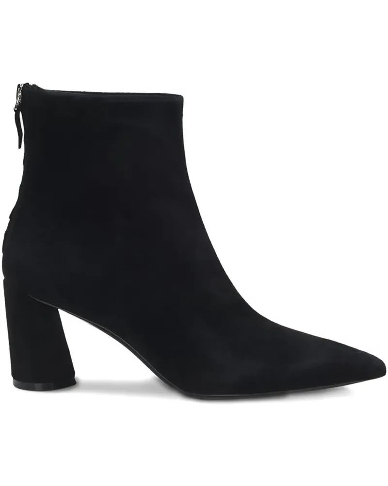 HUGO BOSS pointed block-heel boots - Schwarz Schwarz